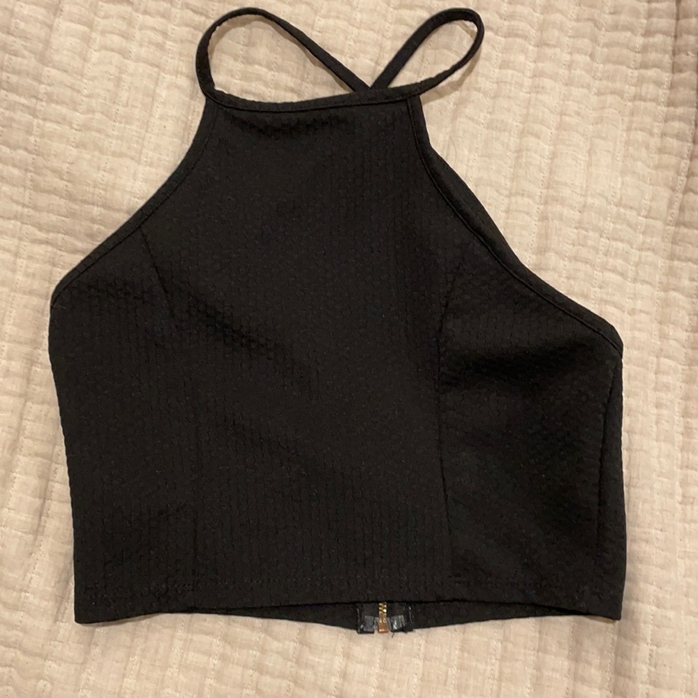 Black crop top